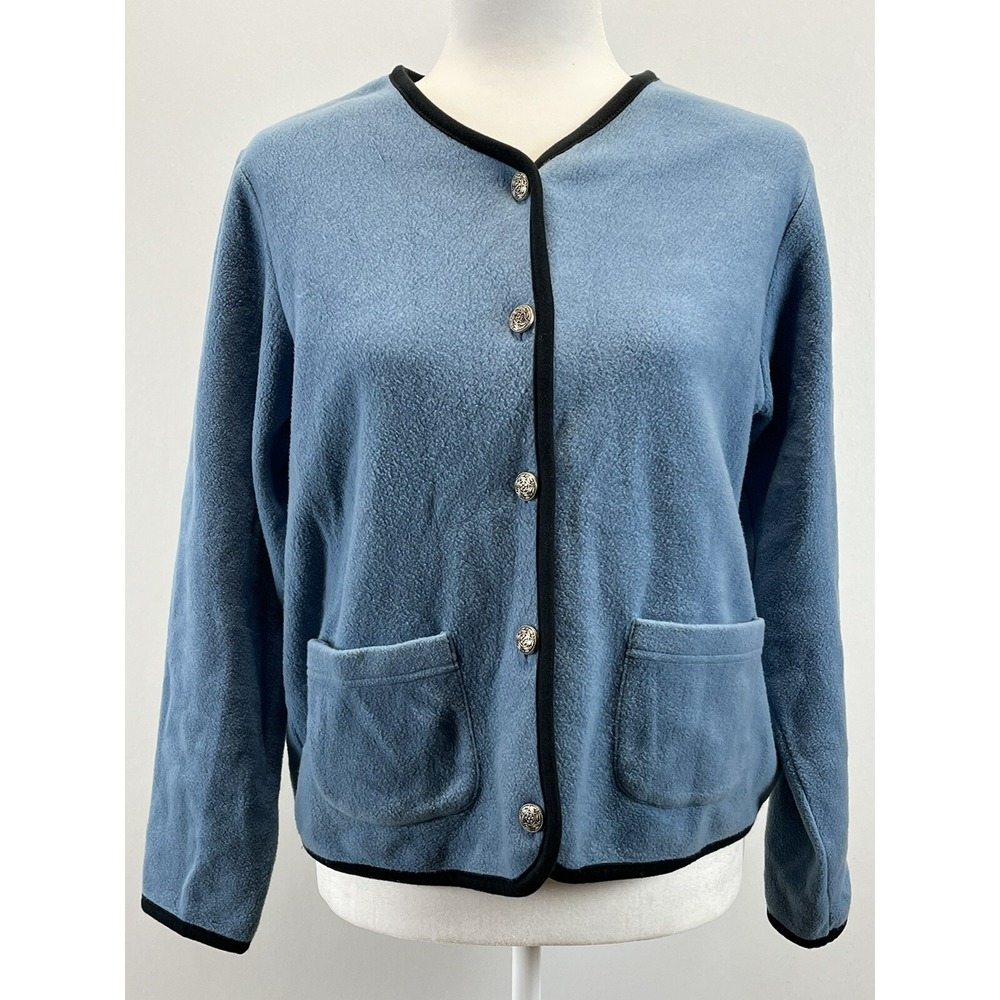 Womens Vintage L.L. Bean Fleece Jacket Sz S GUC Beautiful Buttons